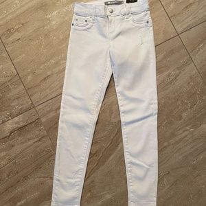 Tractr-Basic Mid-Rise Ankle Crop-white-sz 8-NWT